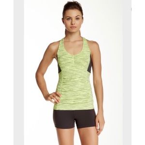 Lucy yellow and gray size XS Perfect Core halter tank top